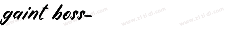 gaint boss字体转换